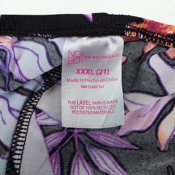 No Boundaries Juniors Plus Size Tropical Floral Halter Maxi Dress 3XL (21) - Picture 10 of 15